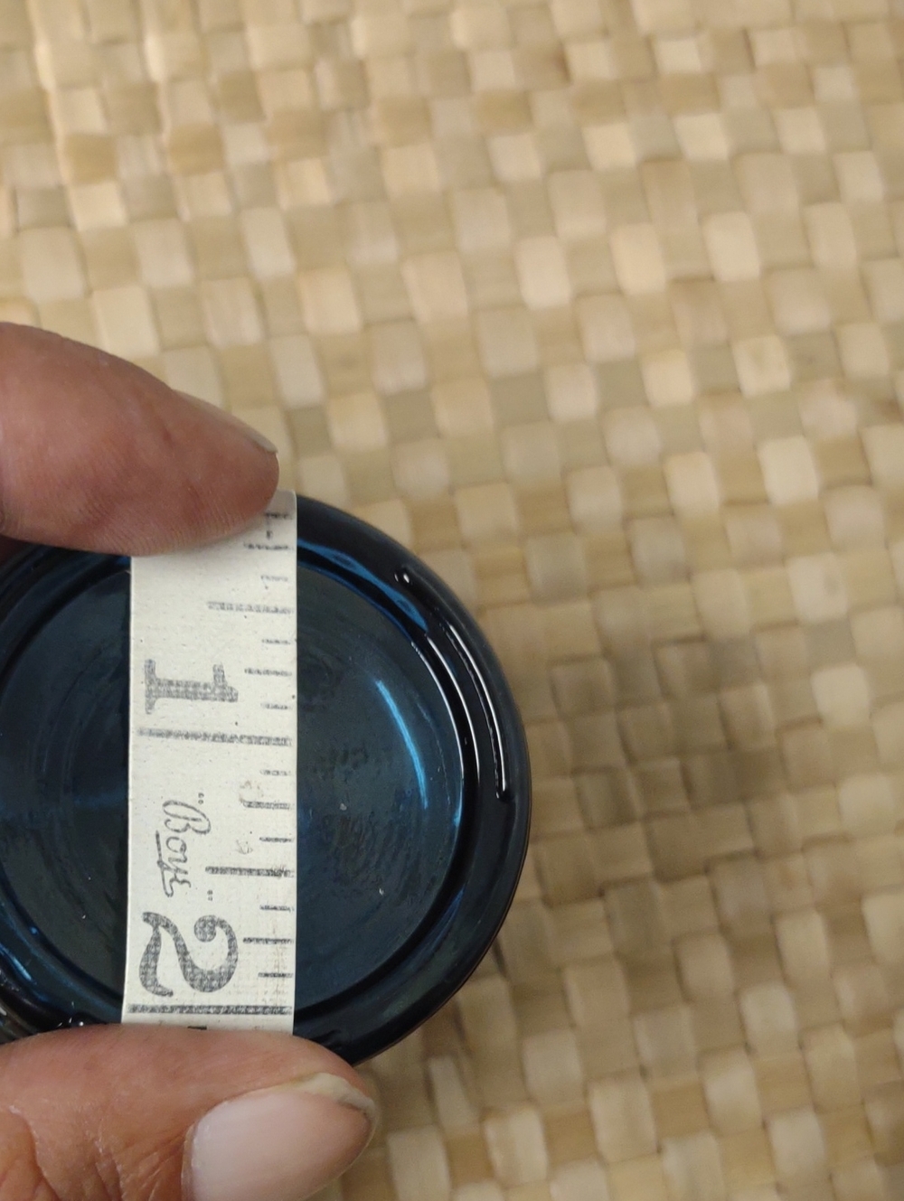 Blue Textured Glass Vase - Unbranded - Picture 4 of 5
